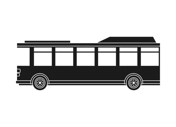 Projeto isolado do veículo de ônibus — Vetor de Stock