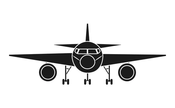 Diseño de vehículo de avión aislado — Vector de stock