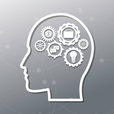 İnsan kafası ve Icon set tasarımı