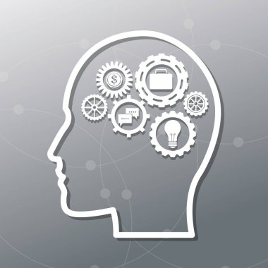 İnsan kafası ve Icon set tasarımı