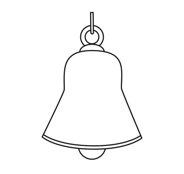 A karácsonyi szezonban design elszigetelt bell — Stock Vector