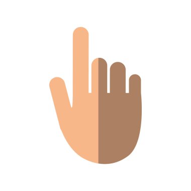 İzole el jest tasarım