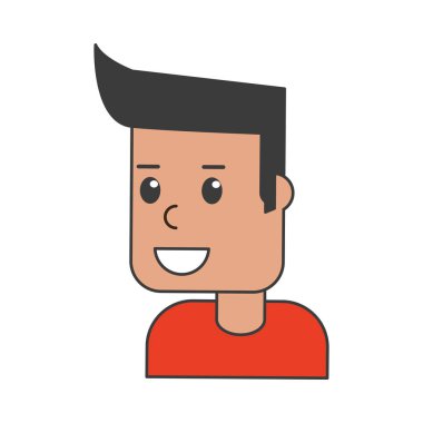 İzole çocuk karikatür tasarım