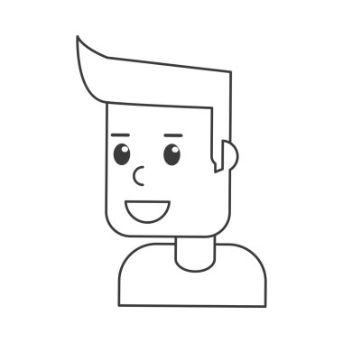 İzole çocuk karikatür tasarım