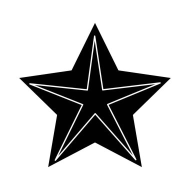 İzole parlak yıldız tasarım