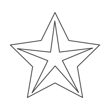 İzole parlak yıldız tasarım