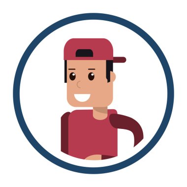 İzole çocuk karikatür tasarım