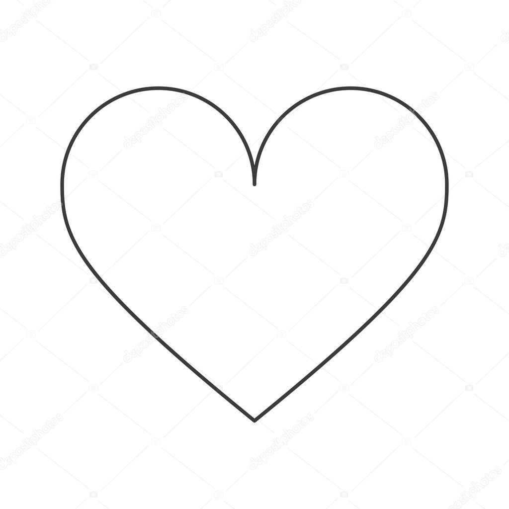 Image vectorielle Conception de forme de coeur isolé par ©jemastock -  129391356, image size:1024x1024
