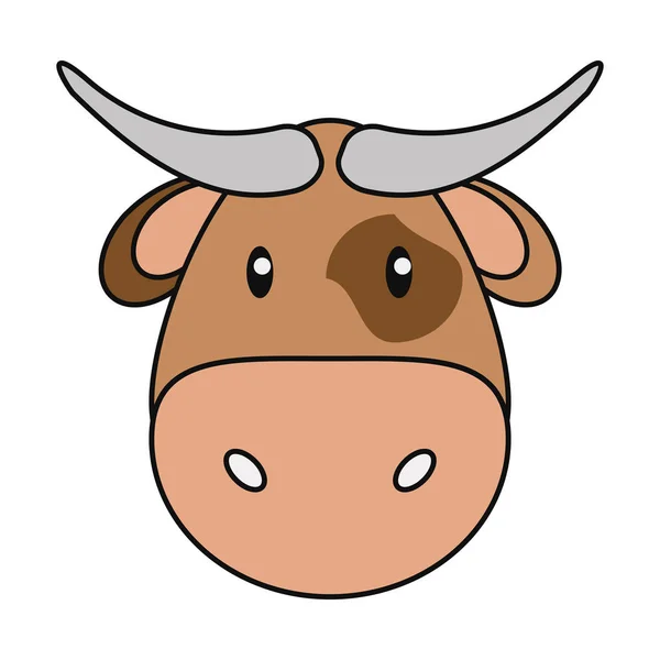 Vache bétail conception animale — Image vectorielle