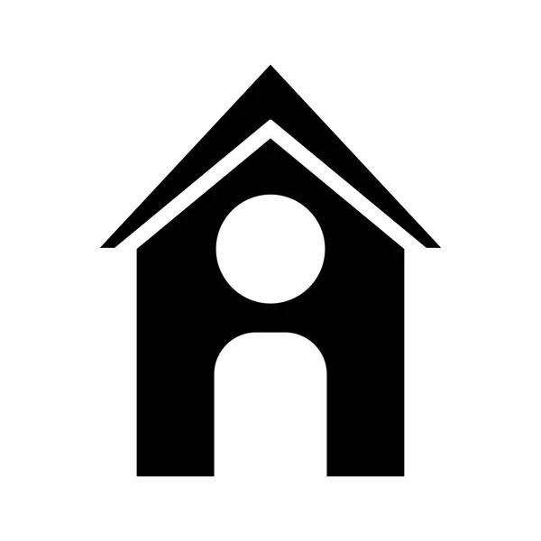 Isolerad gård byggnad design — Stock vektor