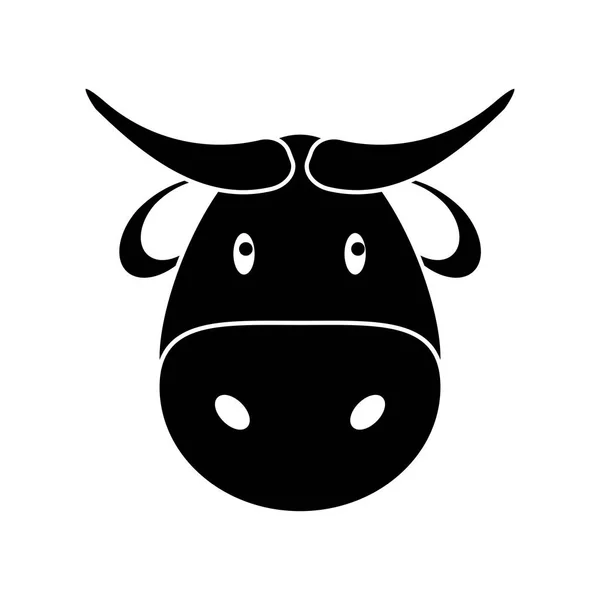 Krowa zwierząt gospodarskich zwierząt design — Wektor stockowy