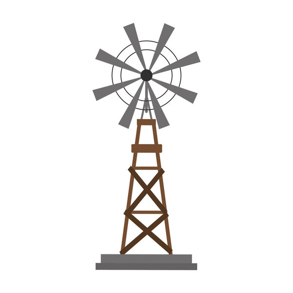 Isolated wind mill design