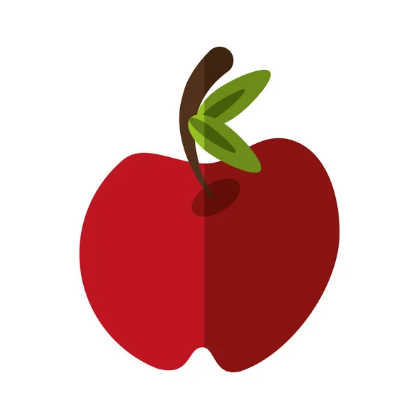 Diseño aislado de fruta de manzana — Archivo Imágenes Vectoriales