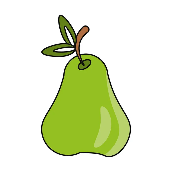 Diseño aislado de la fruta de pera — Vector de stock