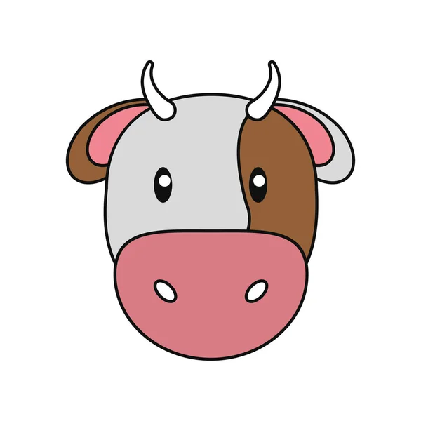 Allevamento bovino disegno animale — Vettoriale Stock