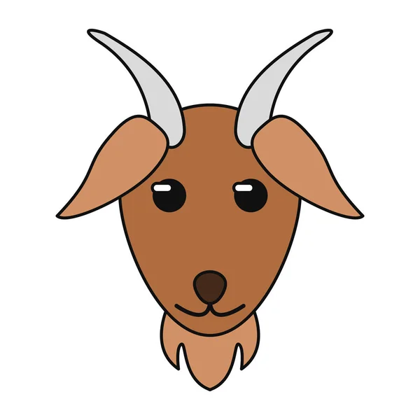 Cabra ganadería diseño animal — Vector de stock