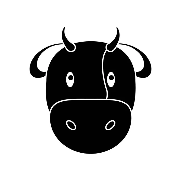 암소 가축 동물 디자인 — 스톡 벡터