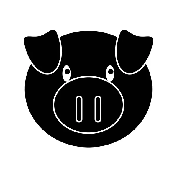 豚家畜動物デザイン — ストックベクタ
