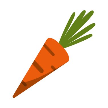 İzole havuç sebze tasarım