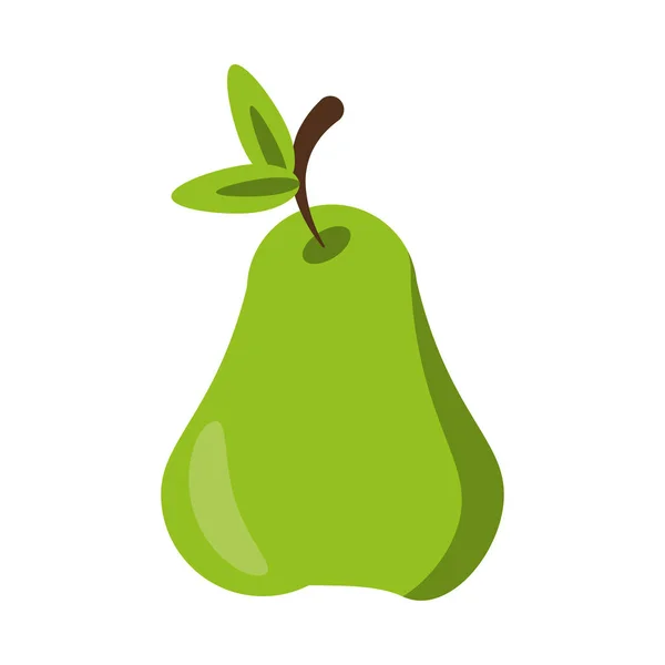 Geïsoleerde pear fruit ontwerp — Stockvector