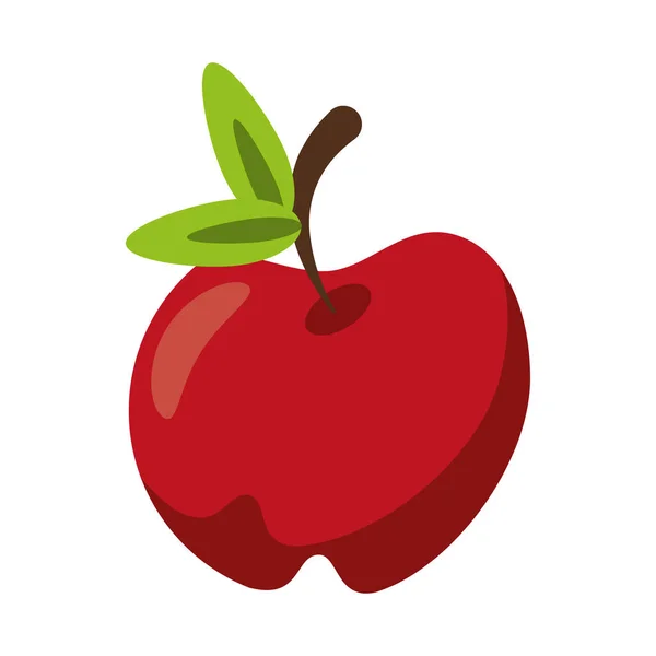 Isoliertes Apfelfruchtdesign — Stockvektor