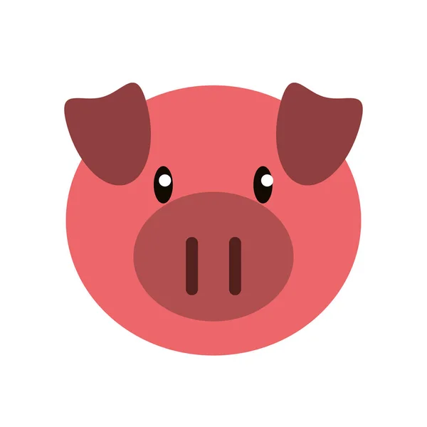 Pork livestock animal design — Stock Vector