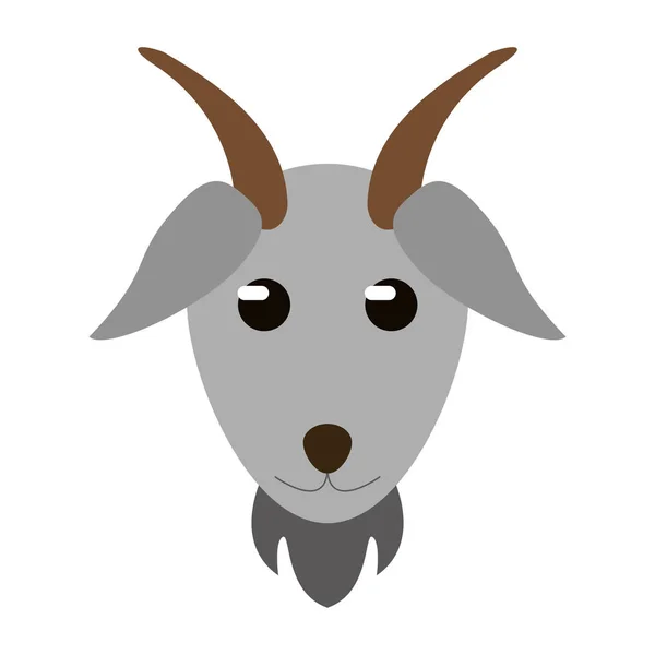 Goat livestock animal design — Stock Vector