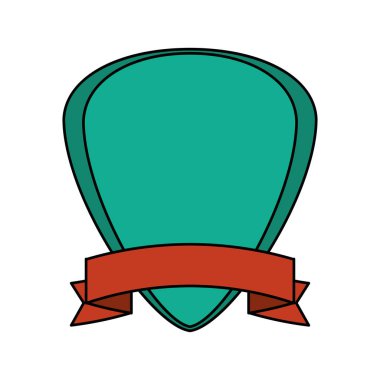 Şerit tasarımı ile izole kalkan