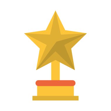 İzole kupa yıldız tasarım