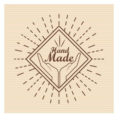 El yapımı etiketi, el yapımı el sanatları Atölyesi