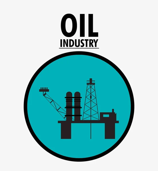 Ölpreis und Industriedesign — Stockvektor