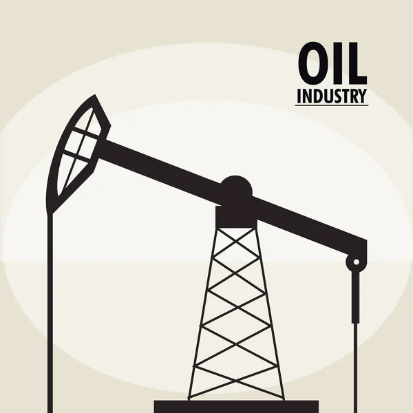 Ölpreis und Industriedesign — Stockvektor