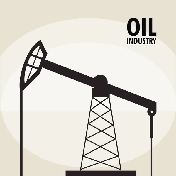 Prix du pétrole et conception industrielle — Image vectorielle