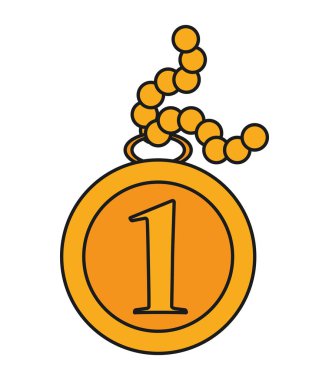 İzole madalya tasarım