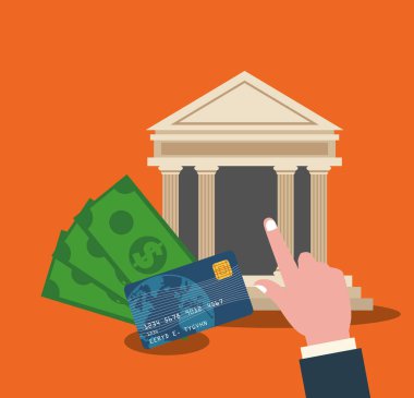 Banka alışveriş ve e-ticaret tasarım