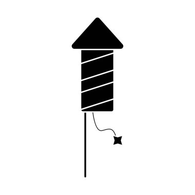 İzole kutlama havai fişek tasarım