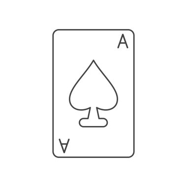 İzole poker kart tasarımı