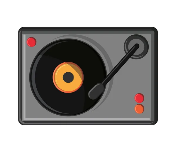 Diseño aislado del instrumento de vinilo — Vector de stock