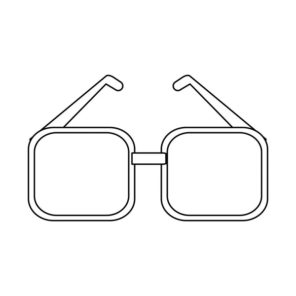 Design de acessórios de óculos isolados — Vetor de Stock