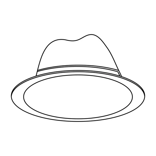 Diseño de accesorios de sombrero aislado — Archivo Imágenes Vectoriales