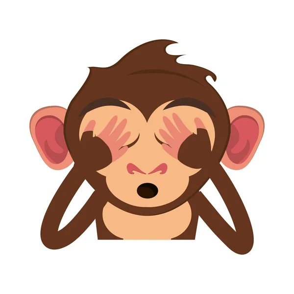 Geïsoleerde aap cartoon design — Stockvector