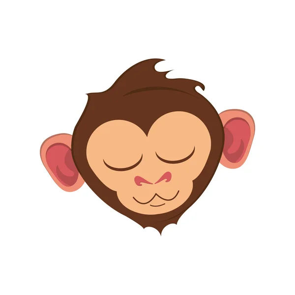 Isolated monkey cartoon design — Stock Vector