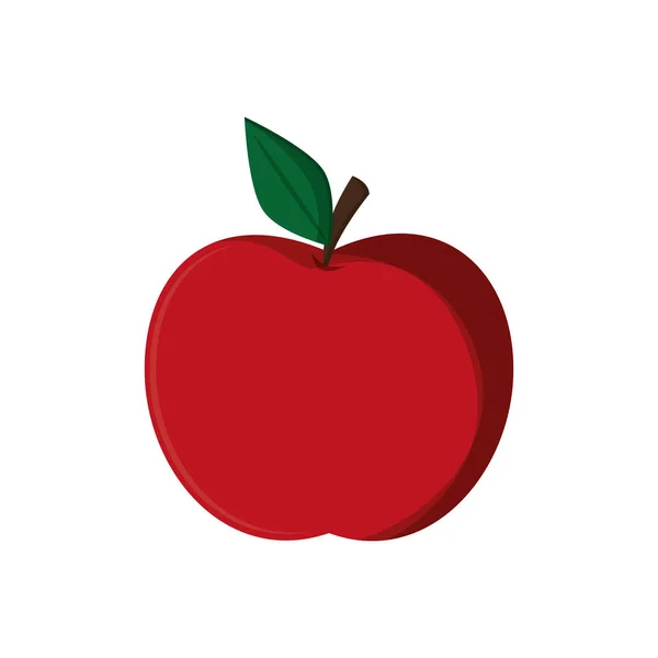 Diseño aislado de fruta de manzana — Vector de stock