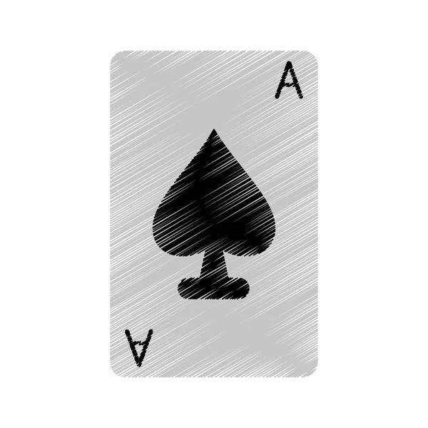 Elszigetelt póker kártya design — Stock Vector