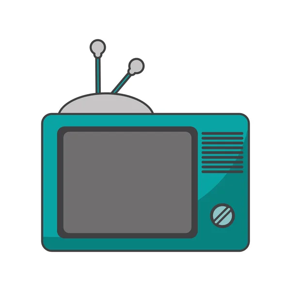 Ізольований дизайн ретро телевізора — стоковий вектор