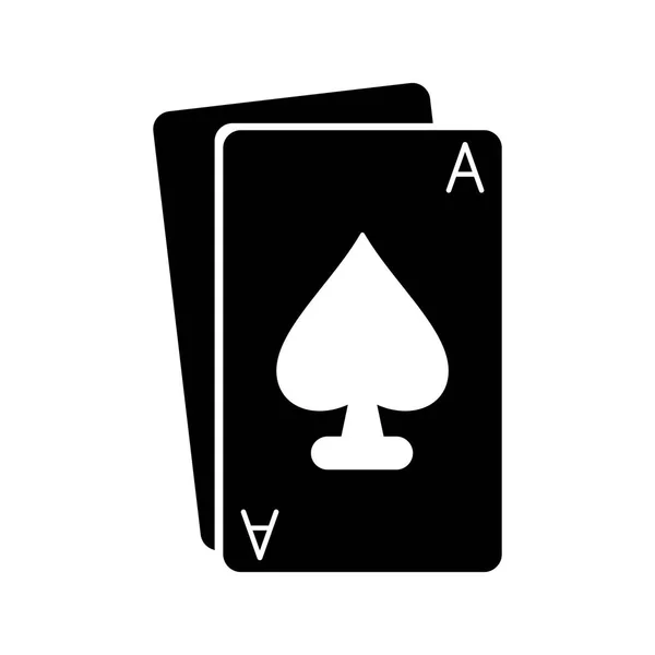 Izolované poker card design — Stockový vektor