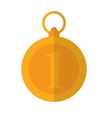 İzole altın madalya