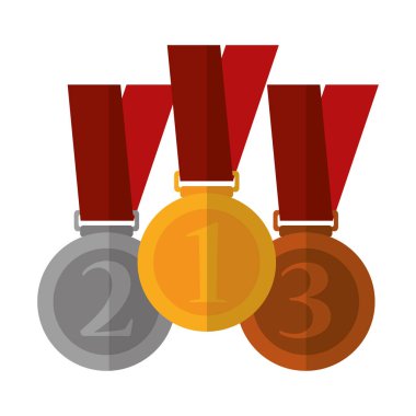 İzole altın madalya