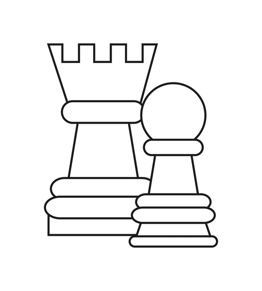 チェスのデザインの分離の作品 — ストックベクタ