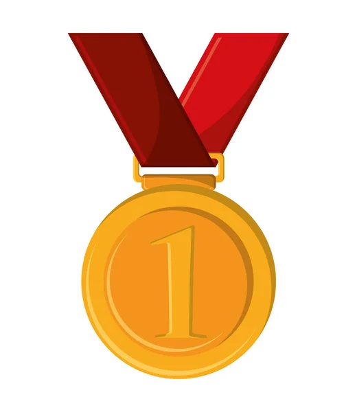 Design de medalha de ouro isolado —  Vetores de Stock